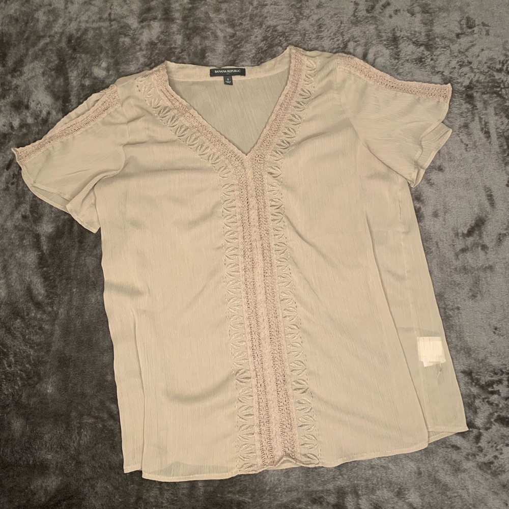 Banana Republic Clay Lace Top